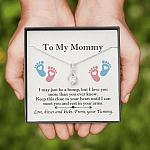 From Baby Bump To My Mommy I May Be Just A Bump Alluring Pendant Necklace - Mommy To Be Gift