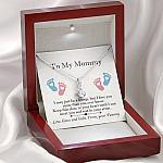 From Baby Bump To My Mommy I May Be Just A Bump Alluring Pendant Necklace - Mommy To Be Gift