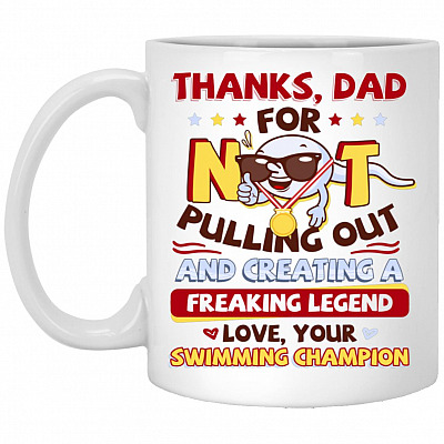 Sperm Mug, White, 11 oz. White Mug