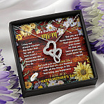 To the Best Mom I May Not Always Mention the Love I Feel for You Double Hearts Pendant Necklace