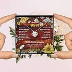 To the Best Mom I May Not Always Mention the Love I Feel for You Love Knot Pendant Necklace