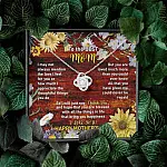 To the Best Mom I May Not Always Mention the Love I Feel for You Love Knot Pendant Necklace