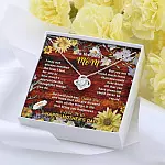 To the Best Mom I May Not Always Mention the Love I Feel for You Love Knot Pendant Necklace