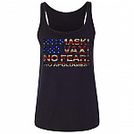 No Mask No Vax tank, Black, Ladies Tank Top