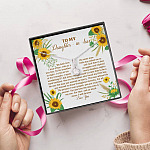 To My Daughter In Law We Both Love The Same Man I Will Forever Love You Sunflower Alluring Beauty Necklace