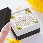 To My Daughter In Law We Both Love The Same Man I Will Forever Love You Sunflower Alluring Beauty Necklace