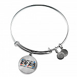 Class of 2021 Graduated and Vaccinated Friend Graduation Circle Pendant Necklace - Bangle