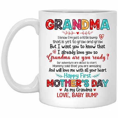 grandma mug, White, 11 oz. White Mug