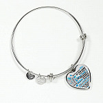 Dragonfly Surrounded by Your Glory What Will My Heart Feel I Can Only Image Heart Pendant Necklace - Bangle