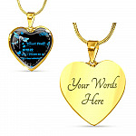 Dragonfly Surrounded by Your Glory What Will My Heart Feel I Can Only Image Heart Pendant Necklace - Bangle