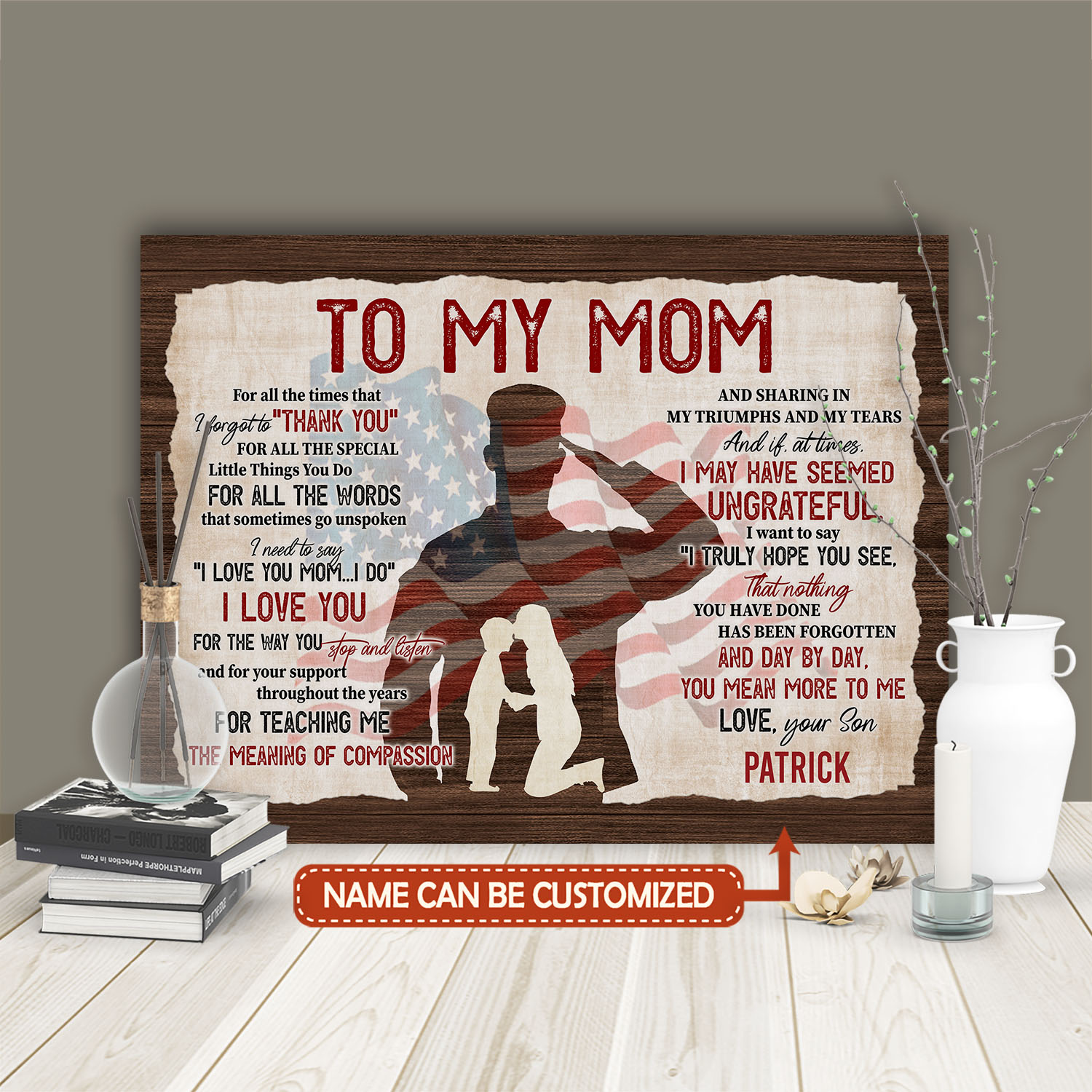 7VT. Veteran Son To My Mom For All The Times canvas mk2
