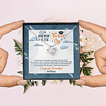 Personalized And Now The Limit Is The Sky Love Knot Pendant Necklace - Custom Graduation Necklace Personalized And Now The Limit Is The Sky Love Knot Pendant Necklace - Custom Graduation Necklace