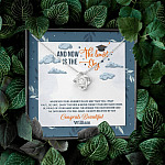 Personalized And Now The Limit Is The Sky Love Knot Pendant Necklace - Custom Graduation Necklace Personalized And Now The Limit Is The Sky Love Knot Pendant Necklace - Custom Graduation Necklace