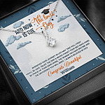 Personalized And Now The Limit Is The Sky Alluring Beauty Pendant Necklace - Custom Graduation Necklace