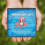 To My Smoking Hot Lady I Wish I Were An Octopus Alluring Beauty Pendant Necklace - Funny Gift For Wife or Girlfriend