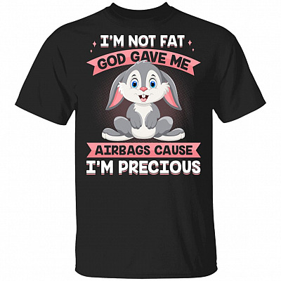 2. I'm Not Fat (6), Black, Unisex T-Shirt
