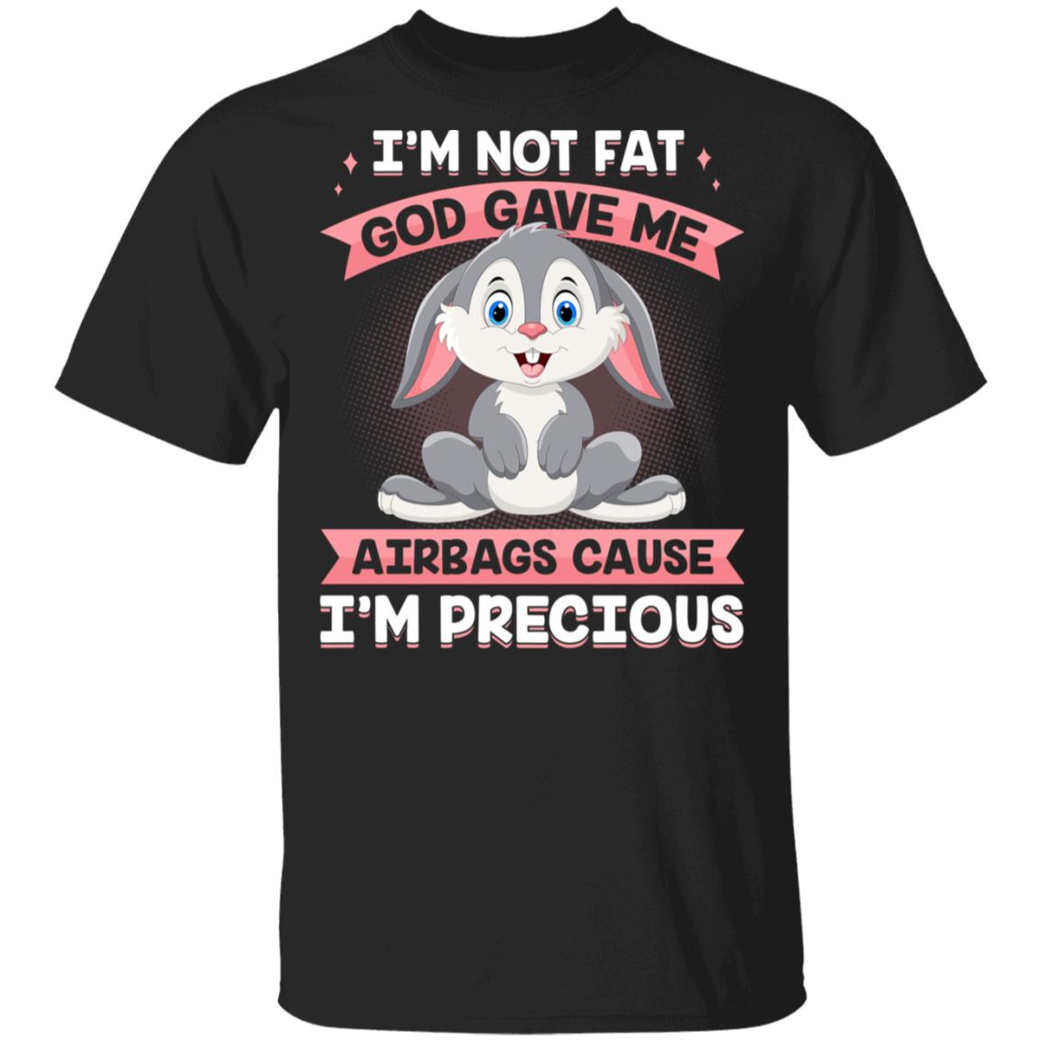 2. I'm Not Fat (6), Black, Unisex T-Shirt