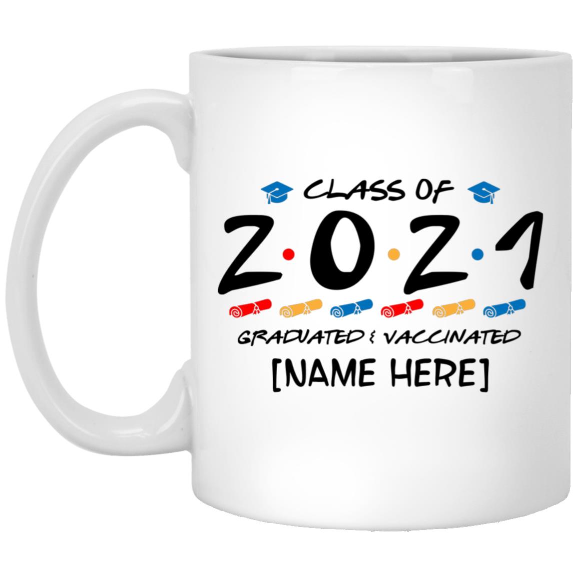 Personalized Class, White, 11 oz. White Mug