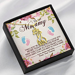 To My Mommy I May Just Be A Bump But I Love You More Than You Ever Know Giraffe Necklace - Mom To Be Gifts