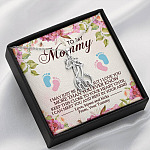 To My Mommy I May Just Be A Bump But I Love You More Than You Ever Know Giraffe Necklace - Mom To Be Gifts