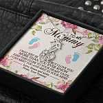 To My Mommy I May Just Be A Bump But I Love You More Than You Ever Know Giraffe Necklace - Mom To Be Gifts