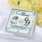 Personalized Photo to My Mom For All The Times That I Forgot To Thank You Love Knot Pendant Necklace