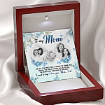 Personalized Photo to My Mom For All The Times That I Forgot To Thank You Love Knot Pendant Necklace