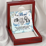 Personalized Photo to My Mom For All The Times That I Forgot To Thank You Double Hearts Pendant Necklace