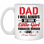 Personalized Dad I Mug, White, 11 oz. White Mug