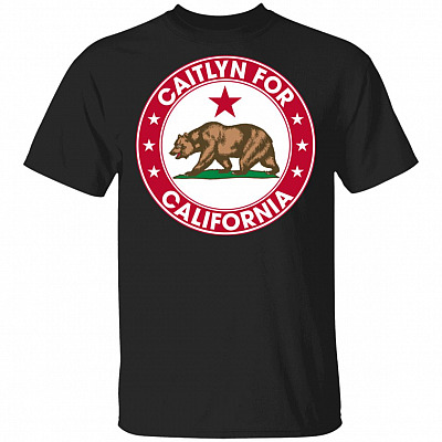 Caitlyn For California T-Shirt, Black, Unisex T-Shirt