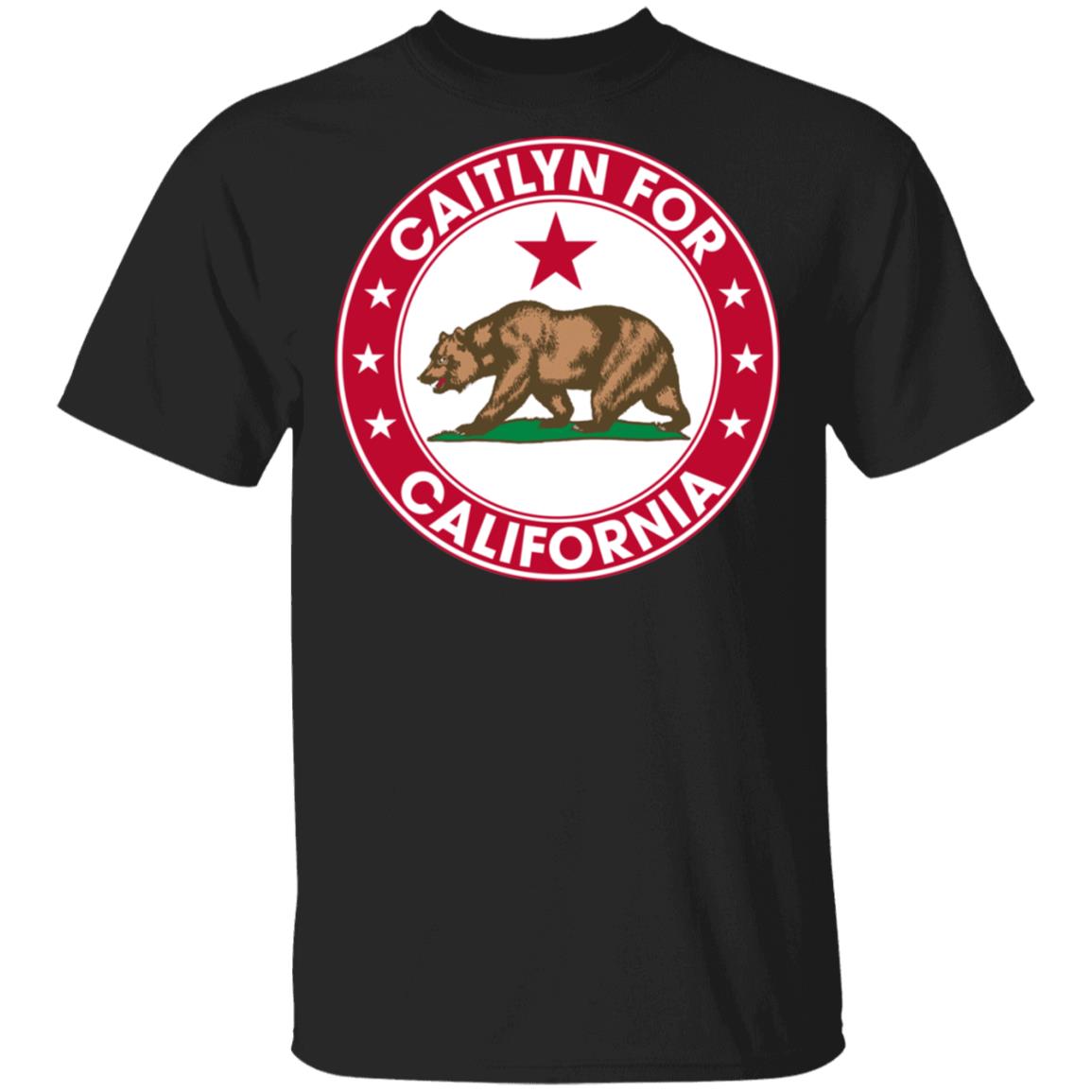 Caitlyn For California T-Shirt, Black, Unisex T-Shirt