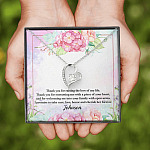 Personalized Thank You for Raising the Love of My Life Mother-In-Law Forever Love Pendant Necklace