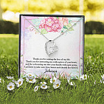 Personalized Thank You for Raising the Love of My Life Mother-In-Law Forever Love Pendant Necklace
