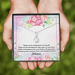 Personalized Thank You for Raising the Love of My Life Mother-In-Law Alluring Pendant Necklace