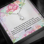 Personalized Thank You for Raising the Love of My Life Mother-In-Law Alluring Pendant Necklace