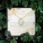 To My Husband's Mom You've Given Me A Gracious Man From Daughter In Law Forever Love Heart Pendant Necklace