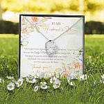 To My Husband's Mom You've Given Me A Gracious Man From Daughter In Law Forever Love Heart Pendant Necklace