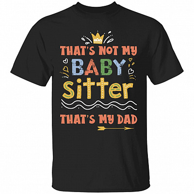 Funny That's Not My Babysitter, Black, Youth T-Shirt