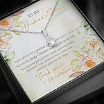 To My Husband's Mom You've Given Me A Gracious Man From Daughter In Law Alluring Beauty Necklace