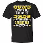 Guns Don't Kill People t, Black, Unisex T-Shirt