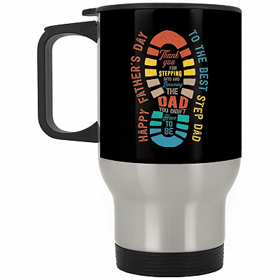 14 oz. Silver Travel Mug