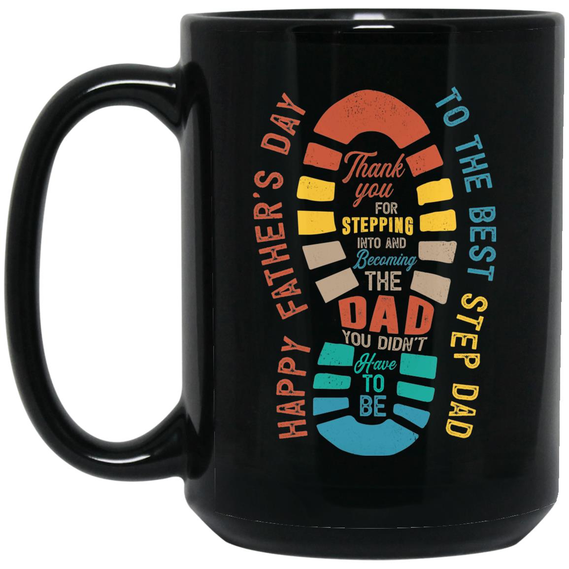 Thank You For Mug, Black, 15 oz. Black Mug