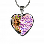 Personalized Photo Butterfly Hover And Feathers Appear Whenever Lost Loved Ones Heart Pendant Necklace