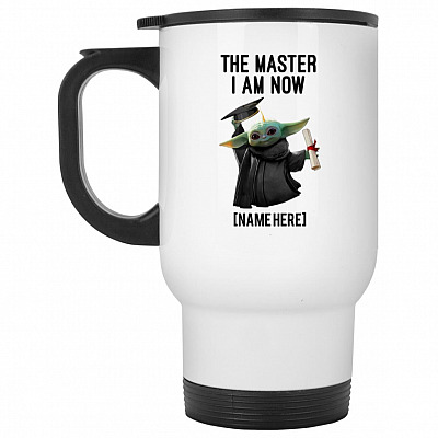14 oz. White Travel Mug