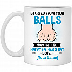 Personalized Started Mug, White, 11 oz. White Mug