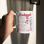 Fathers Day Mug Gifts for Husband - I'm Proud To Be Your Wife Ceramic Coffee Mug