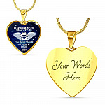 Personalized Hear the Wind and Think of Me Pet Dog Cat Heart Pendant Necklace