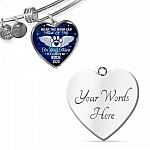 Personalized Hear the Wind and Think of Me Pet Dog Cat Heart Pendant Necklace