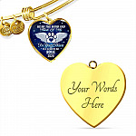 Personalized Hear the Wind and Think of Me Pet Dog Cat Heart Pendant Necklace