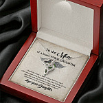 To the Mom of A Brave Nurse Daughter I Know the Worry Is Hard and We Don't See Each Other Double Hearts Necklace